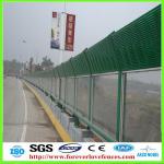 noise reduction transparent highway noise barrier