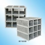 Latticed silencer aluminum foam