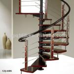 House interior attic spiral staircase