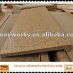 flamed yellow granite stair for outside decorataion