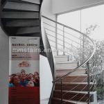 Stainless Steel Railing Steel Spiral Staircase