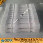 Chinese white marble handrails Guanxi white marble handrails for outdoor steps