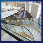 2013 pure white china elegant solid nano glass stairs decoration