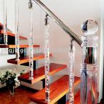 Modern Fashion Clear Crystal Stone Roman Pillar Glass Decoration Stairing-