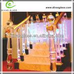 Luxury stair crysgal glass balustrade