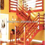 indoor wooden staircase