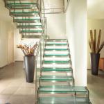 Customized Steel Glass Stairs (L shape)-L6