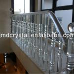 crystal glass indoor stair banister railing for home decoration