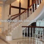 crystal glass indoor outdoor staircase column for decorative