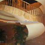 Indoor high transparency hotel crystal stair railings for glass home decoration
