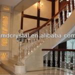 crystal glass indoor outdoor staircase design for decorative