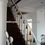 crystal glass stair handrail &amp; baluster for home decoration