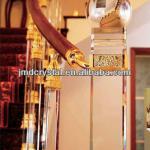 Modern crystal glass outdoor stair railing /baluster