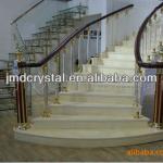 crystal glass outdoor hand railings for stairs