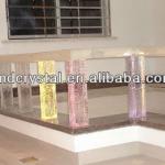 crystal glass indoor hand railings for stairs