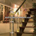 Modern crystal glass aluminum stair baluster