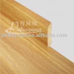 Laminate floor skirting with stair nose