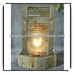 30 Inches Natural stone wall fountain with light-YF2S010-30H