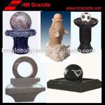 Natural granite garden fountain