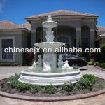 White marble fountain