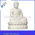 traditional crafts white marble indian buddha status