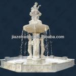 white carved fountains-