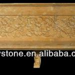 Outdoor Hand Carved Stone Garden Bench CHY-LS072