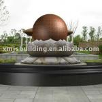 large water fountain rolling ball marble grantie