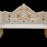 Outdoor Hand Carved Garden Stone Bench