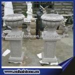 Excellent Quality Granite Planters Old Stone Pedestal Flower Pots