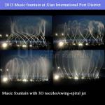 Dancing music water fountain