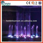 outdoor commercial plaza water fountain