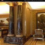 Afghan Black and Gold Stone Column-