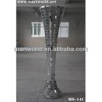 Roman columns decorative silver wedding vases(MS-141)