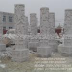 Garden China White Marble Roman Pillar Decoration