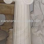 White square cap roman pillar design