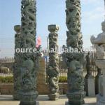dragon carved stone pillar-GS-C521