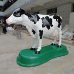 Smart fiberglass cow sculpture for park/garden decoration