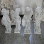 four pretty stone children sculpture