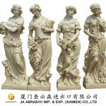 Four seasons goddess human stone sculpture