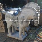 Chinese antique stone horse, garden statues-011