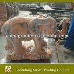 hand carved marble elephants statues