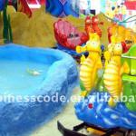 Kiddie rides equipment ,Amusement park decoration,Seahorse status-O-0067