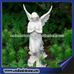 Elegant marble angel garden stone lady statue