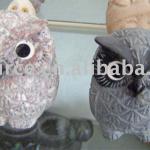 sell garden stone owl animal carving sculpture
