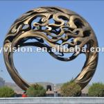 Modern Outdoor Stainless Steel Abstract sculpture