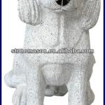 Life size garden fu dog marble statues