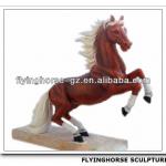 HS-011 Jumping Large Horse Sculpture for Sale