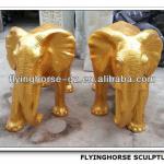 ES-012 Golden Statues for Sale Elephant, Life Size Elephant Statues