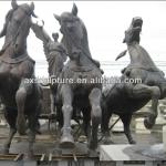 bronze garden horse sculpture